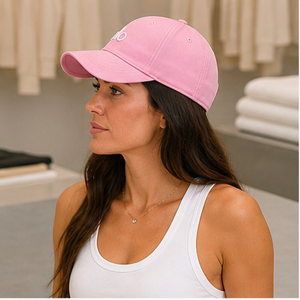 ALO Yoga Pink Travel Baseball Cap Hat Sporty - Picture 8 of 8